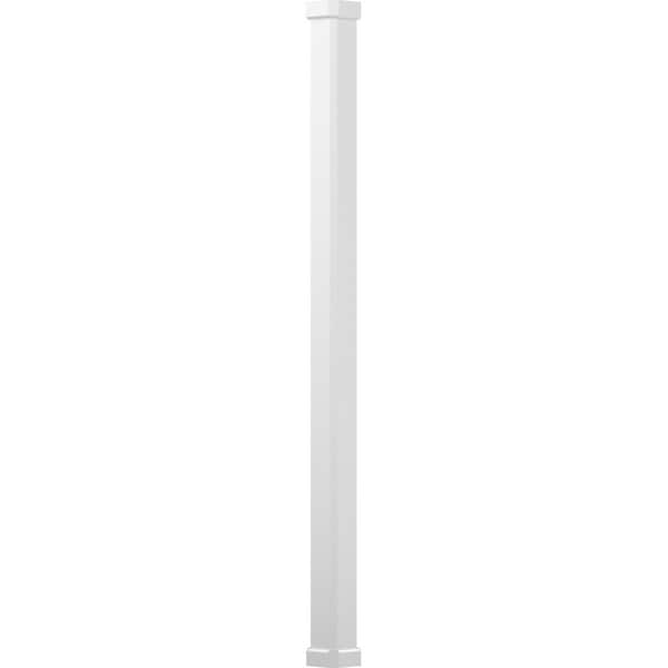 Ekena Millwork 6" x 9' Endura-Aluminum Craftsman Style Column Square Shaft (For Post Wrap Installation) Non-Tapered EA0609INPSECRCR - main